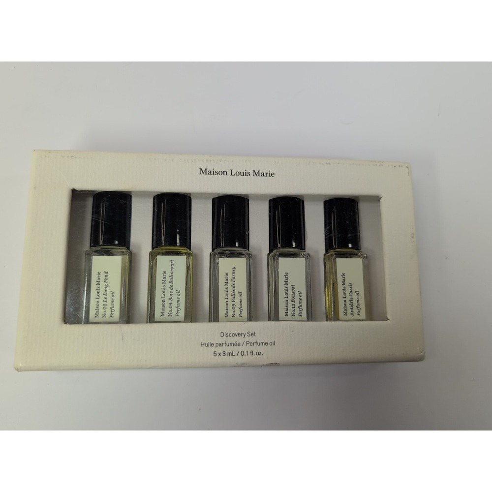 Maison Louis Marie Discovery Set of 5 Perfume Oil Rollerball 5x0.1 Fl. oz. 3 Ml.